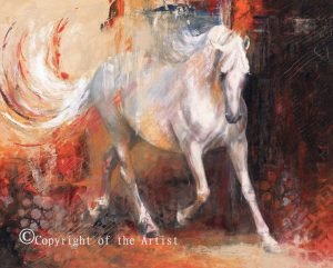 K Nason equestrian painting contemporary