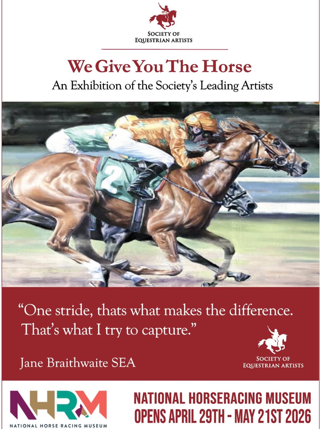 We Give You the Horse NHRM Society of Equestrian Artists